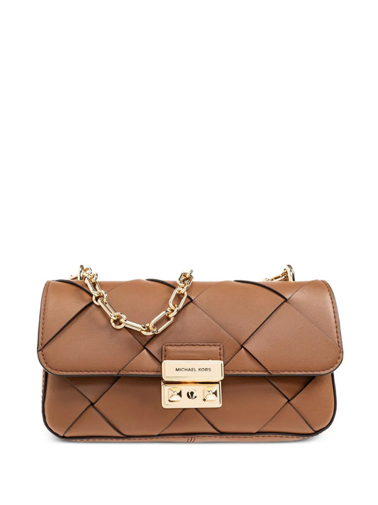 Michael Michael Kors Leather Shoulder Bag — Same as shown — Size One Size — Front View