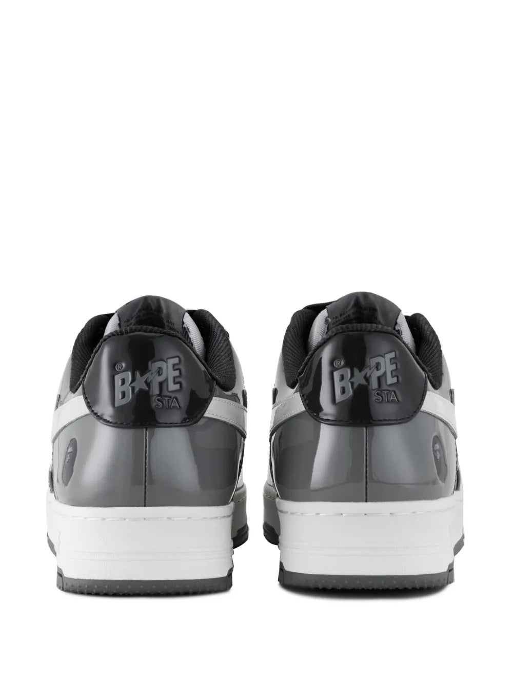 A Bathing Ape?Sta Sneakers — Grey — Size US M 3.5 - US W 5 — Side View