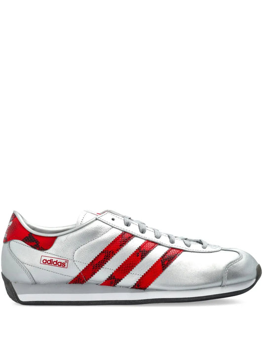 adidas Country Japan Sneakers — Silver-Tone — Size US M 9.5 - US W 11 — Front View