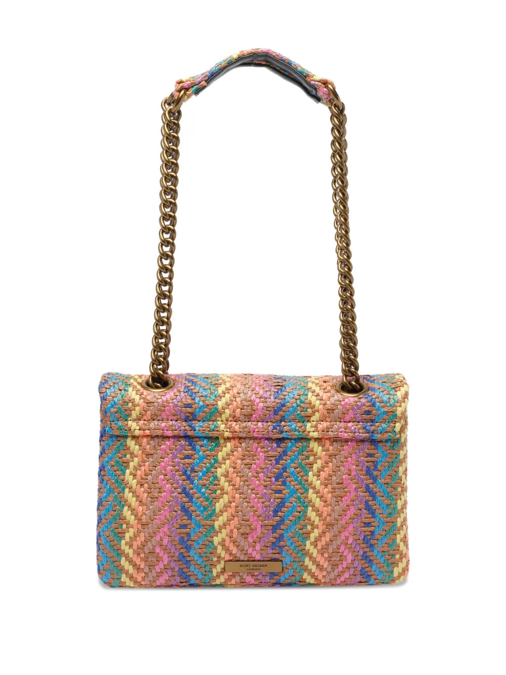 Kurt Geiger London Kensington Woven Chevron Shoulder Bag — Same as shown — Size One Size — Side View