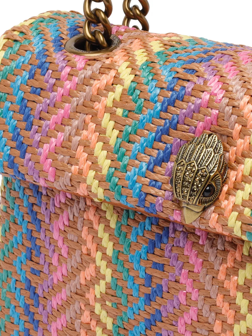 Kurt Geiger London Kensington Woven Chevron Shoulder Bag — Same as shown — Size One Size — Top View