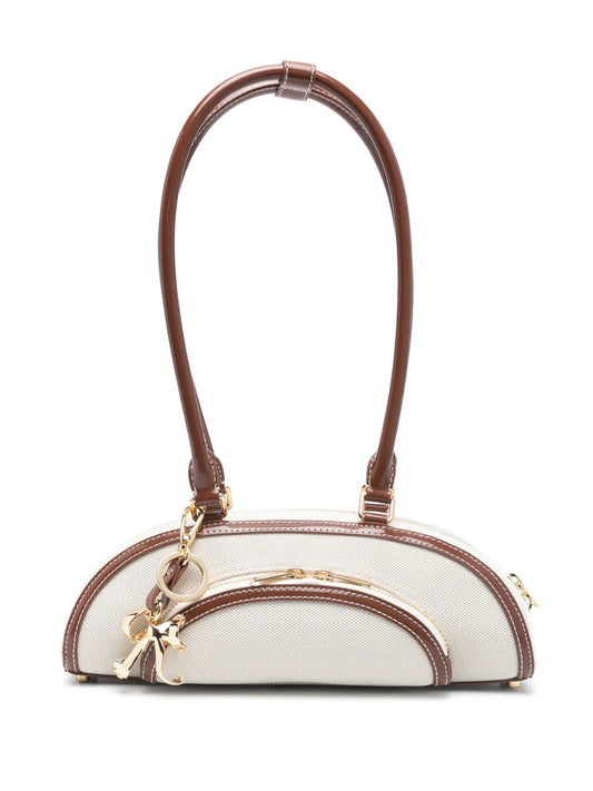 Self Portrait Canvas Shoulder Bag — Same as shown — Size One Size — Front View