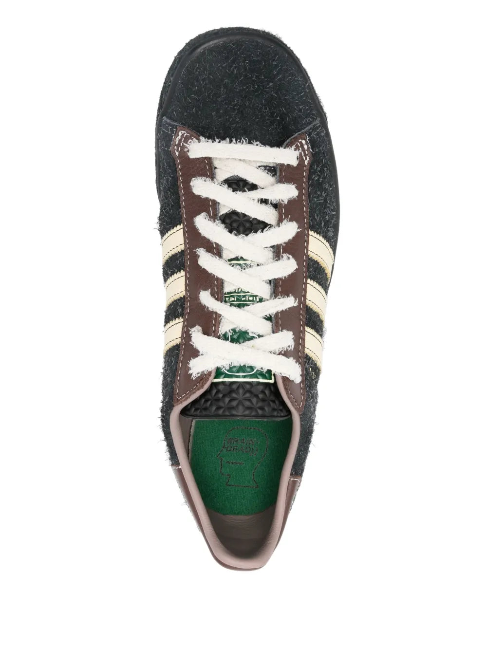 adidas Brain Dead Sneakers — Black — Size US M 10 - US W 11.5 — Top View