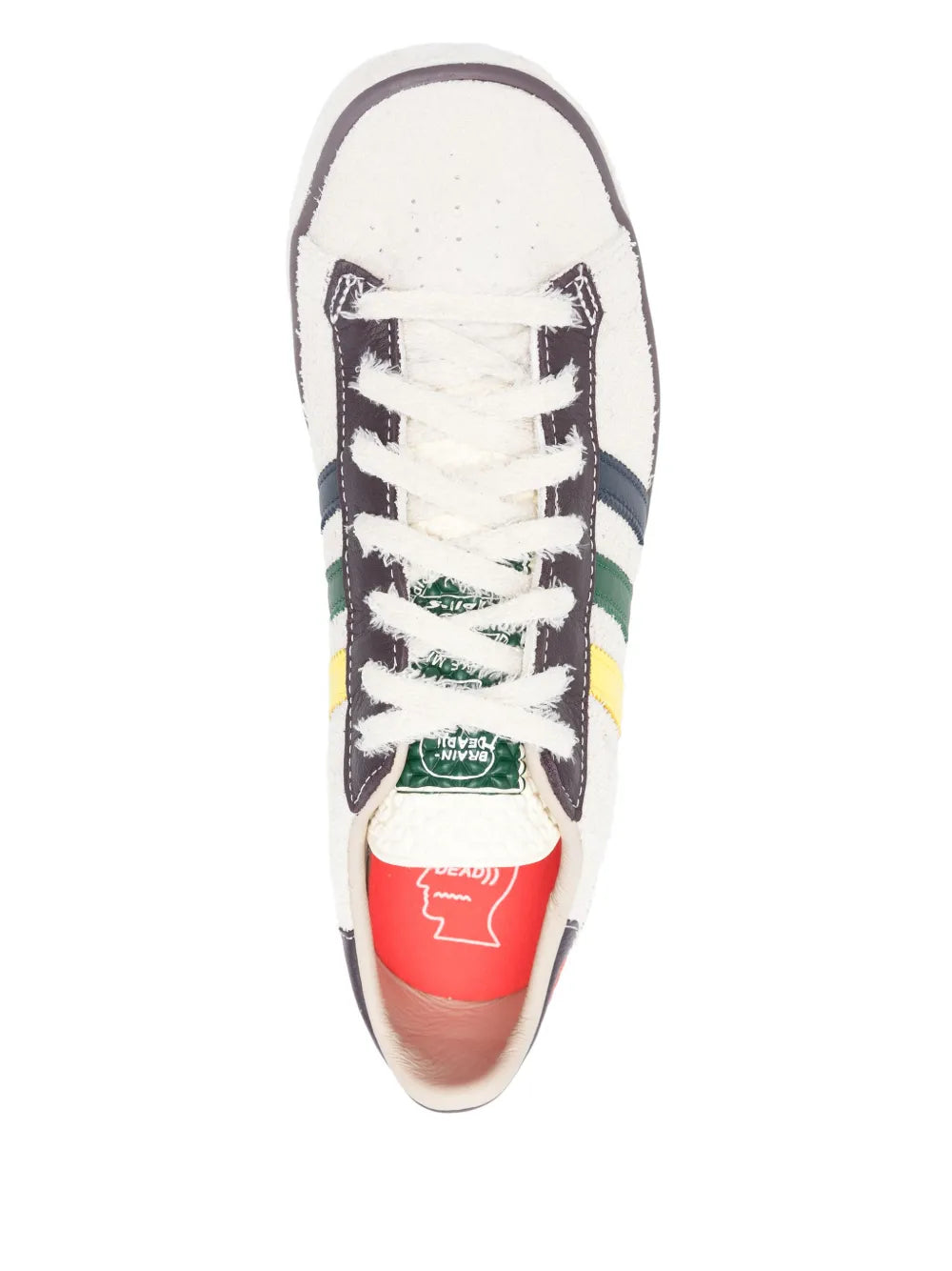 adidas Brain Dead Sneakers — Ecru — Size US M 10 - US W 11.5 — Top View