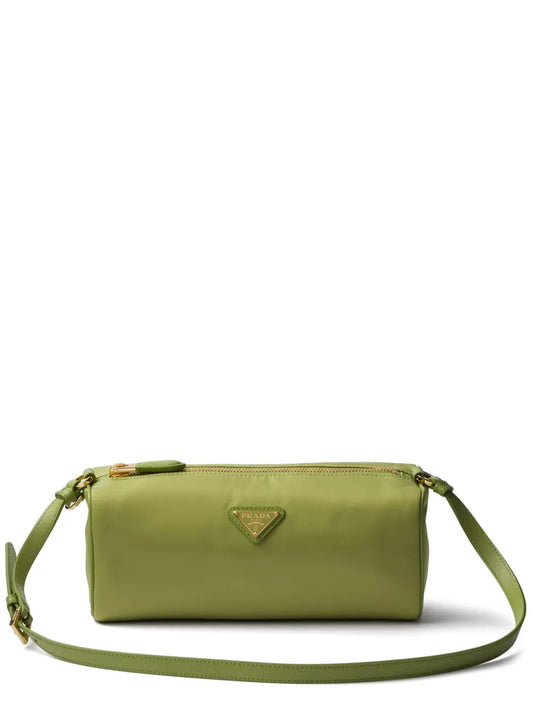 Prada Re Nylon Zippered Shoulder Bag — Same as shown — Size One Size — Front View