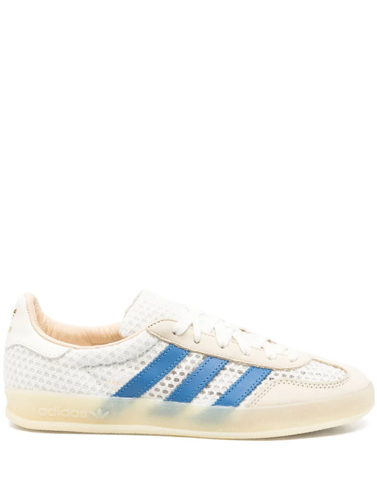 adidas Originals Gazelle Indoor Sneakers — White — Size US M 4.5 - US W 6 — Front View