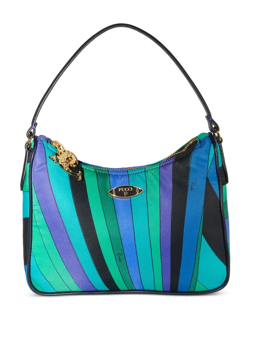 Pucci Yummy Striped Shoulder Bag — Same as shown — Size One Size — Front View