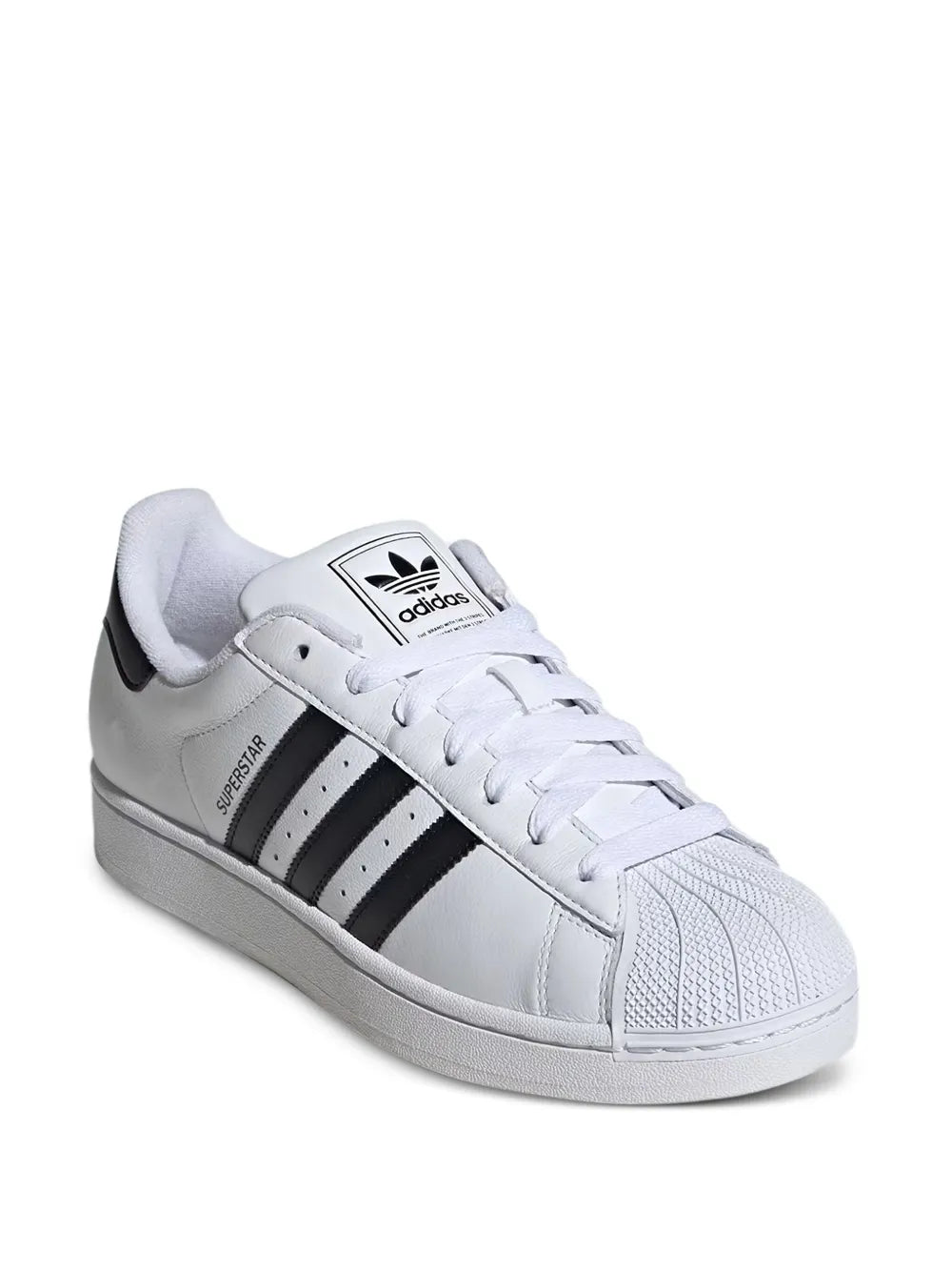 adidas Superstar Ii White/Black Sneakers — White — Size US M 8.5 - US W 10 — Side View