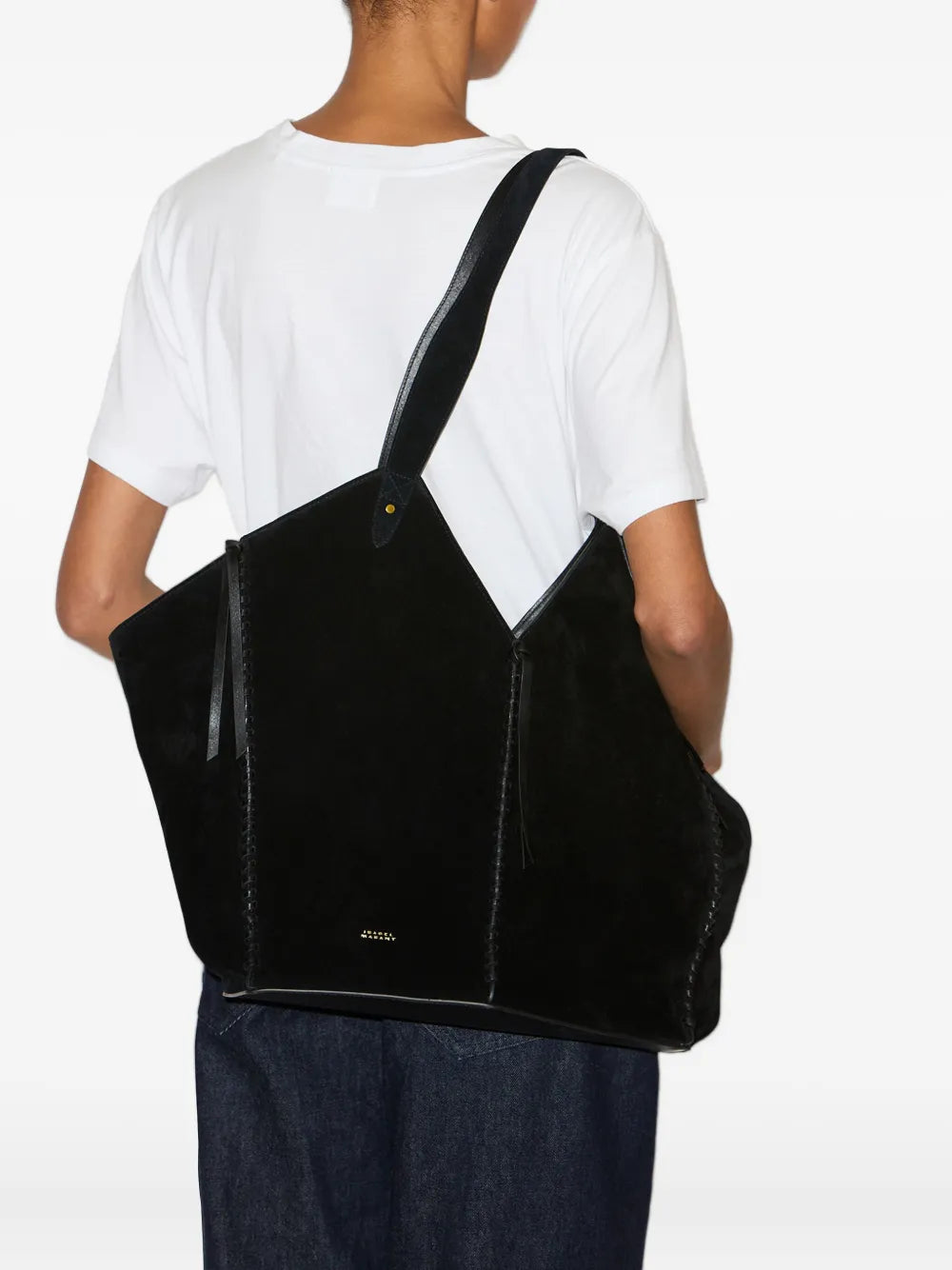 Isabel Marant Tampa Leather Shoulder Bag — Same as shown — Size One Size — Side View