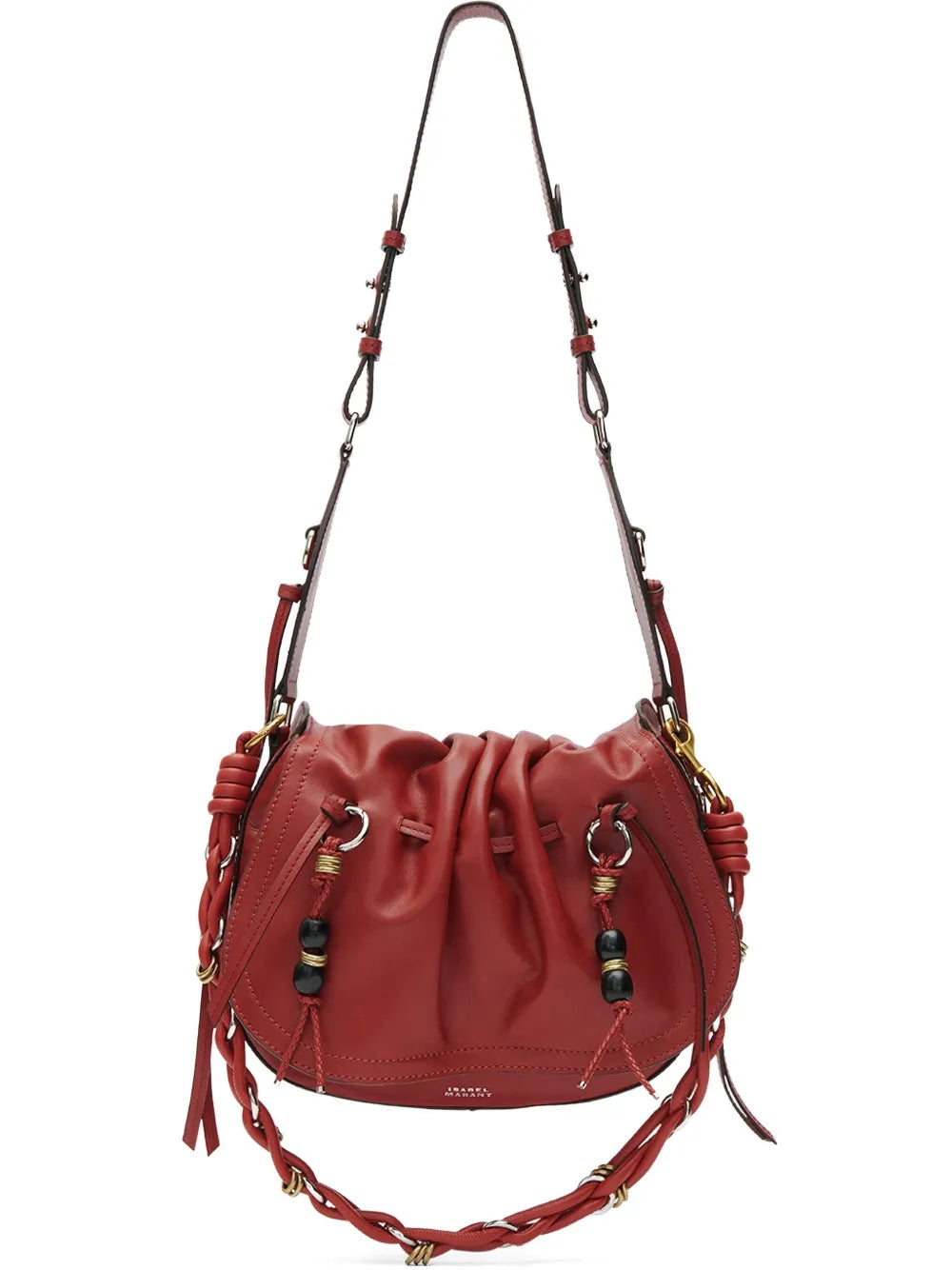 Isabel Marant Bolton Pleated Drawstring Shoulder Bag — Same as shown — Size One Size — Front View