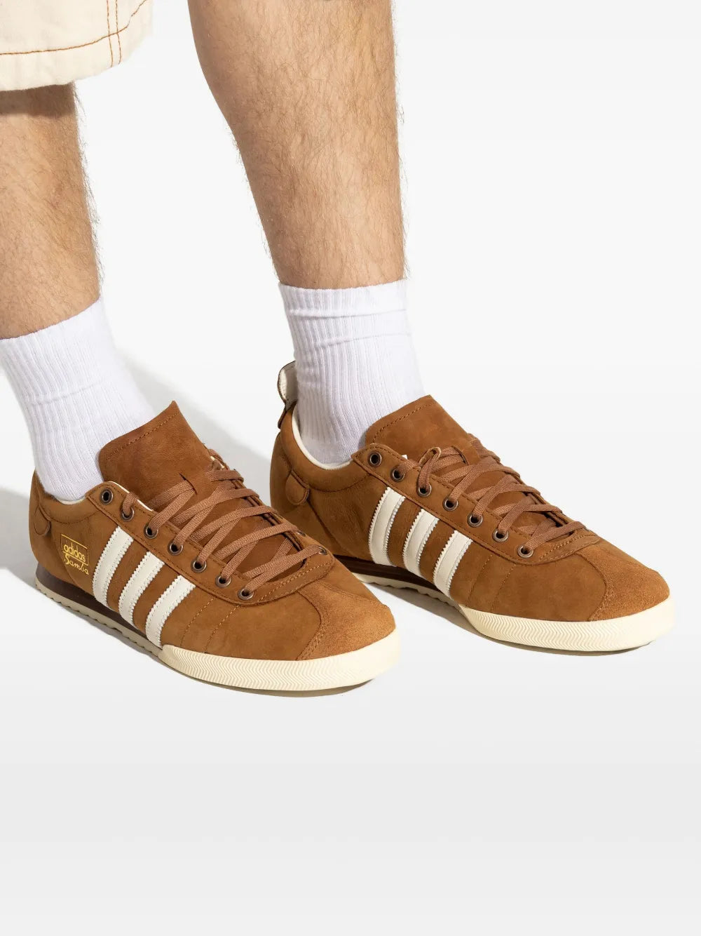 adidas Samba Sneakers — Brown — Size US M 3.5 - US W 5 — Lifestyle View