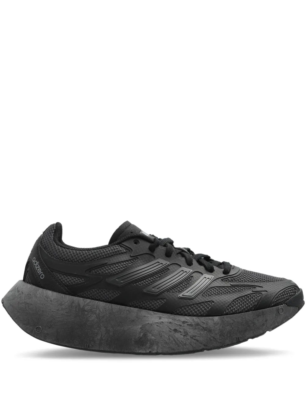 adidas Adizero Aruku Core Black/Carbon/Iron Metallic Sneakers — Black — Size US M 6.5 - US W 8 — Front View