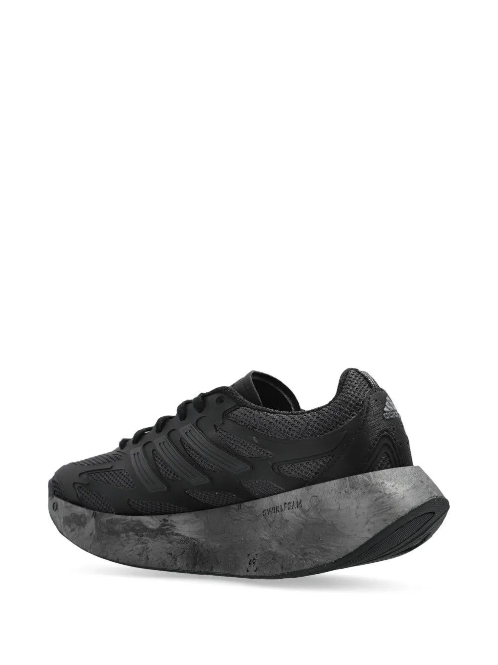 adidas Adizero Aruku Core Black/Carbon/Iron Metallic Sneakers — Black — Size US M 6.5 - US W 8 — Back View