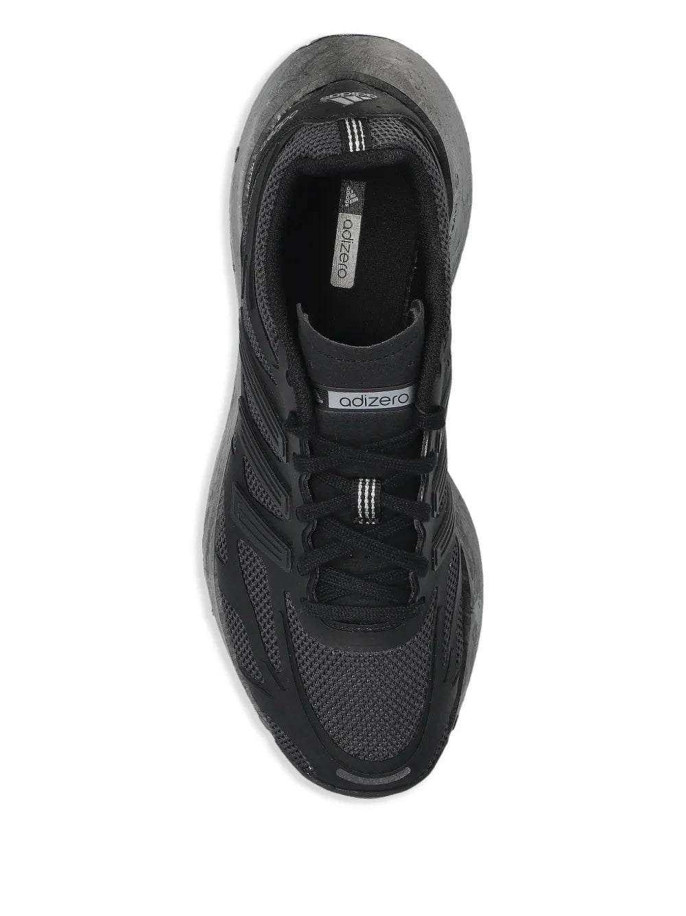 adidas Adizero Aruku Core Black/Carbon/Iron Metallic Sneakers — Black — Size US M 6.5 - US W 8 — Top View