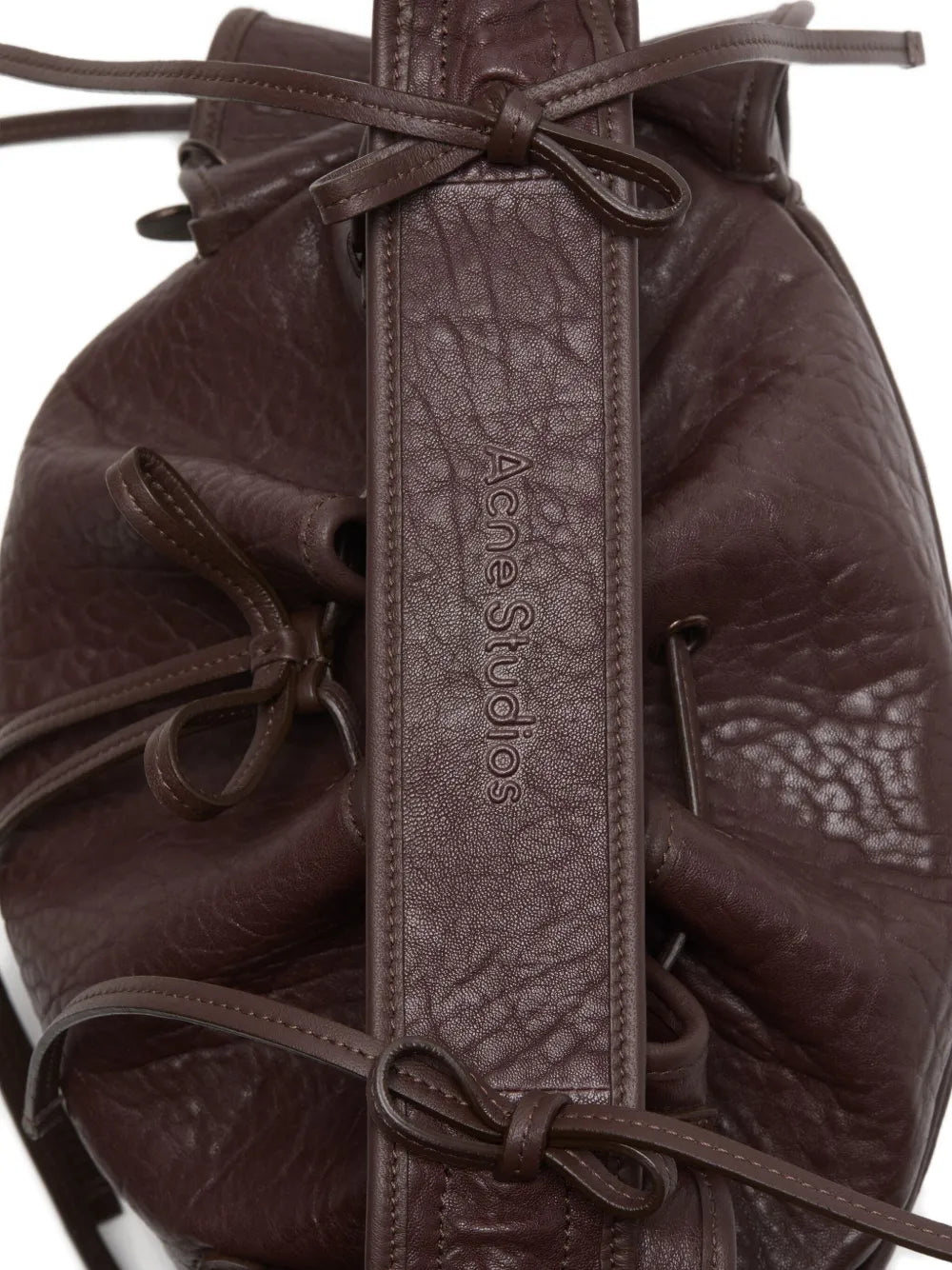 Acne Studios Ruffled Drawstring Shoulder Bag — Same as shown — Size One Size — Detail View