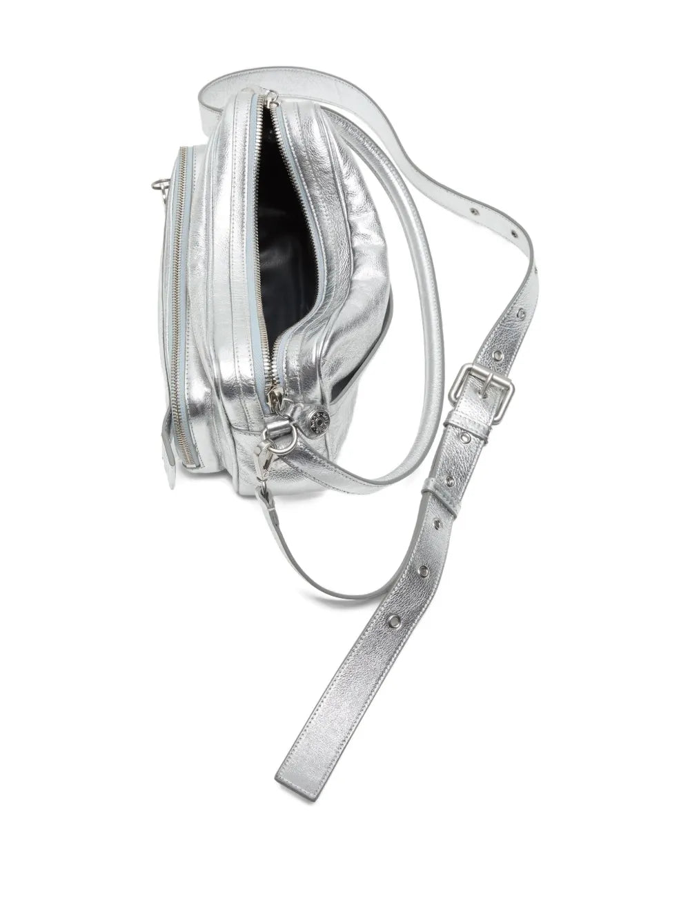 Acne Studios Camero Party Metallic Finish Shoulder Bag — Same as shown — Size One Size — Top View