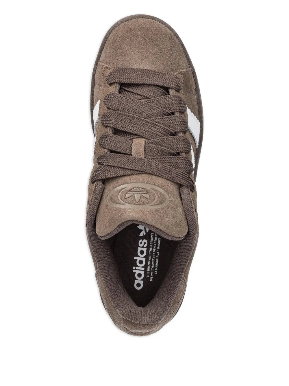 adidas Campus Sneakers — Brown — Size US M 9.5 - US W 11 — Back View