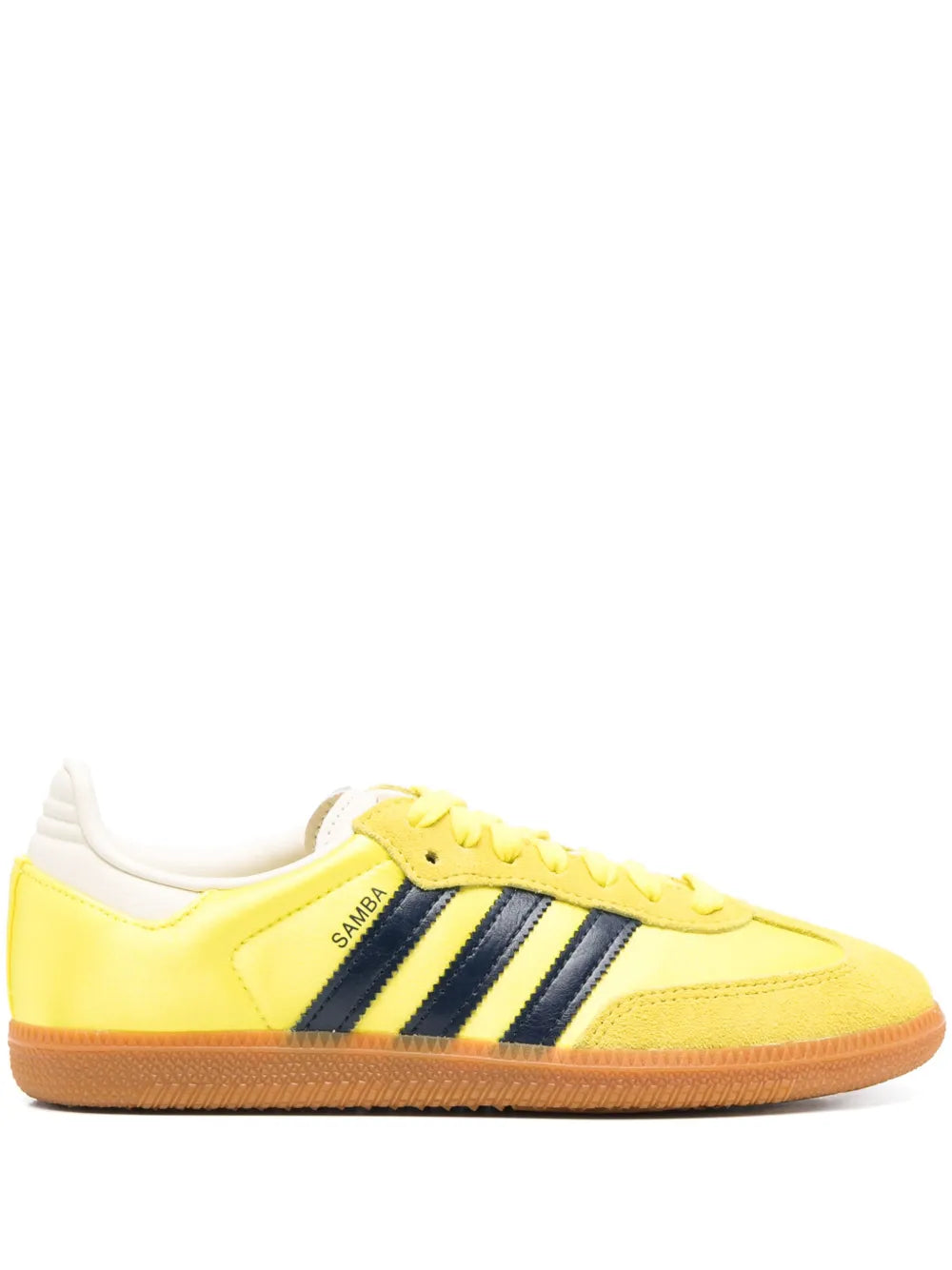 adidas Samba Og Sneakers — Fluorescent Yellow — Size US M 9 - US W 10.5 — Front View