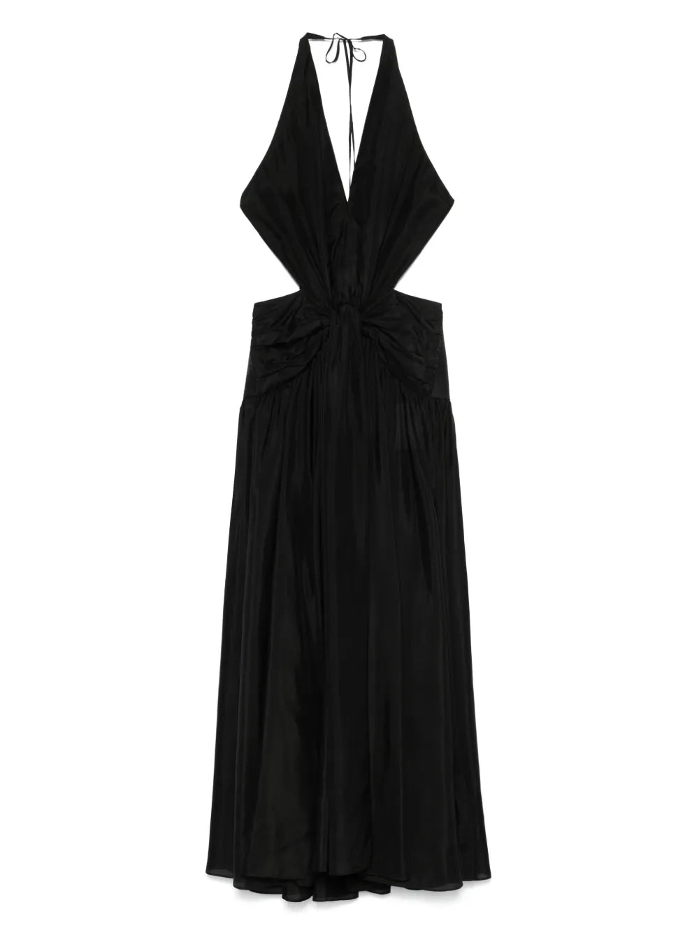 Zimmermann Rhiannon Midi Dress — Black/ Red — Size S — Front View