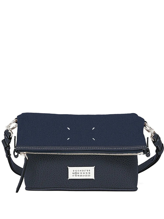 Maison Margiela Top Zip Leather Shoulder Bag — Same as shown — Size One Size — Front View