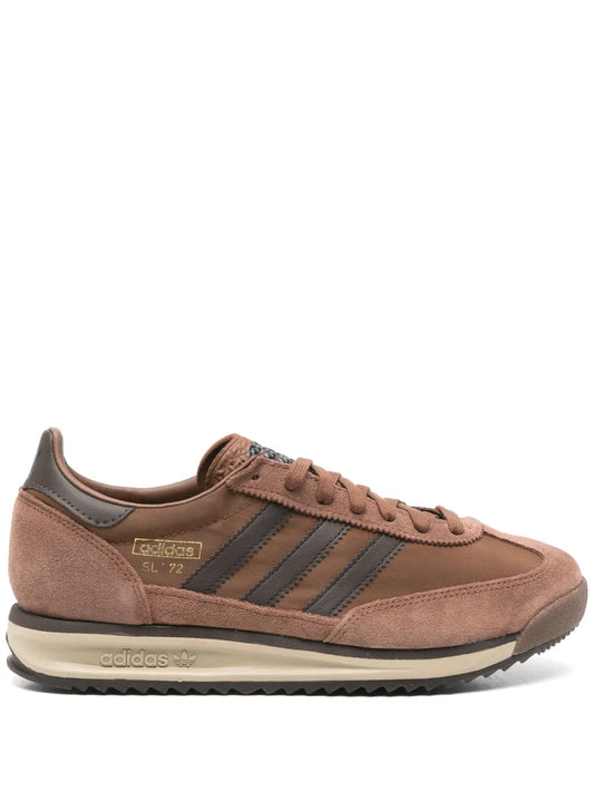 adidas Leather Sneakers — Chocolate Brown — Size US M 10 - US W 11.5 — Front View