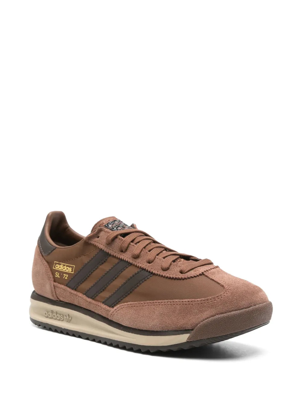 adidas Leather Sneakers — Chocolate Brown — Size US M 10 - US W 11.5 — Side View
