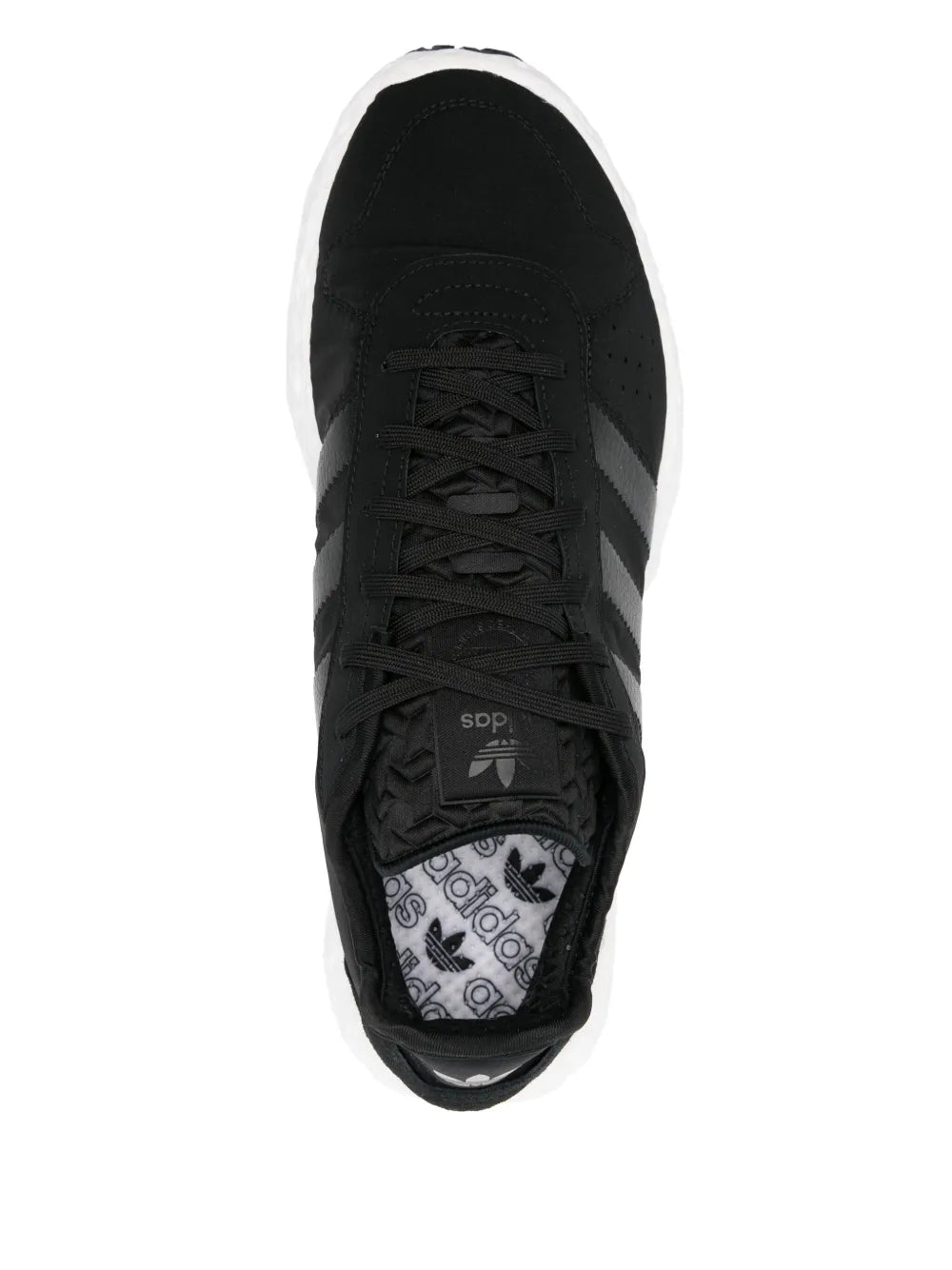 adidas Zponge Sneakers — Black — Size US M 3.5 - US W 5 — Top View