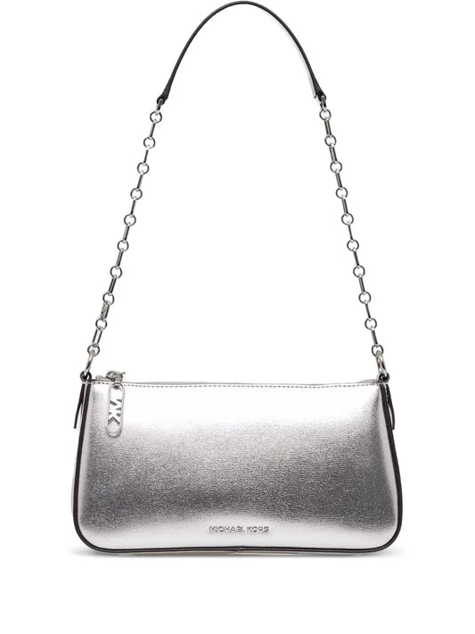 Michael Michael Kors Empire Metallic Leather Shoulder Bag — Same as shown — Size One Size — Front View