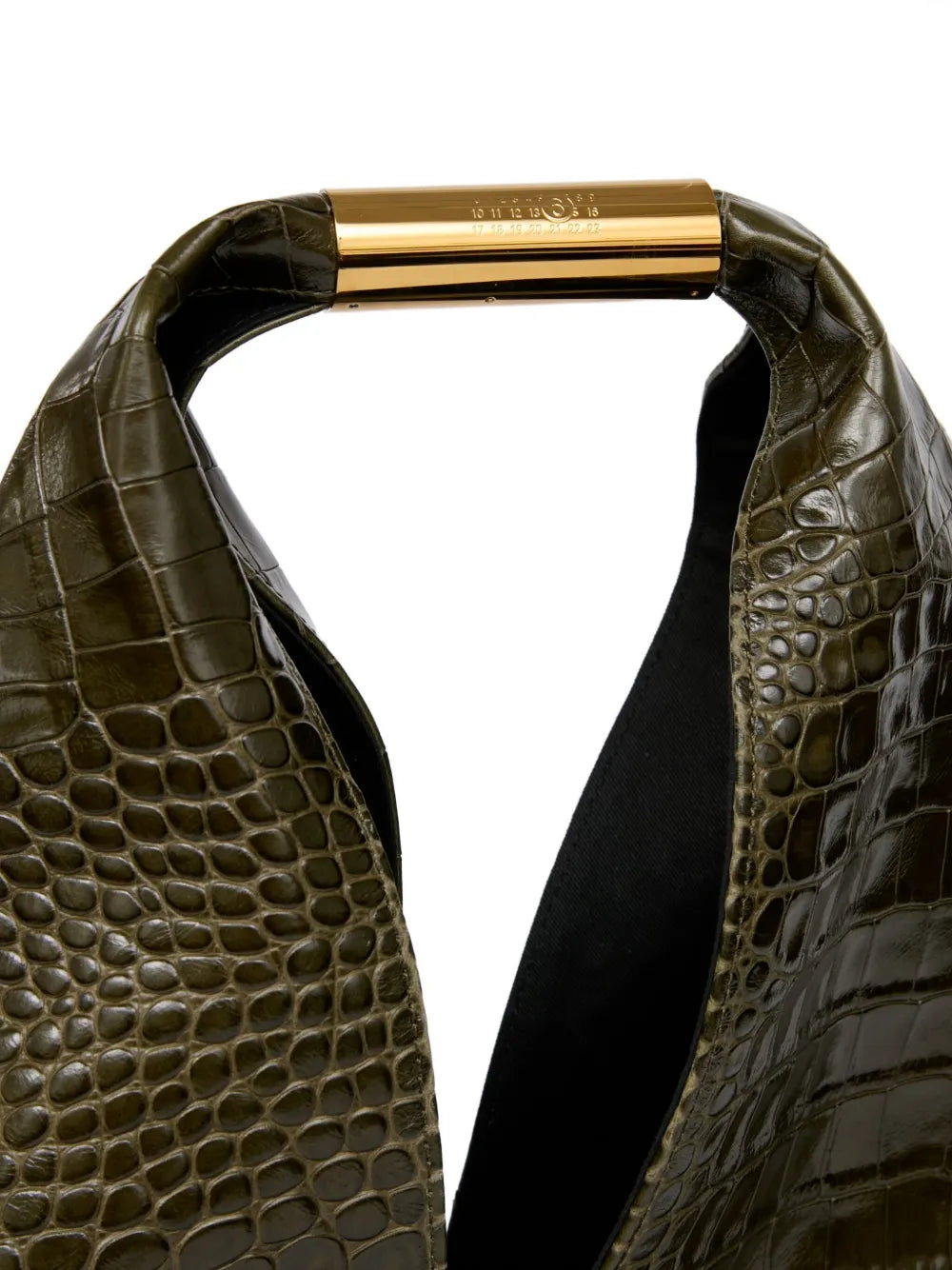 Mm6 Maison Margiela Crocodile Embossed Shoulder Bag — Same as shown — Size One Size — Back View