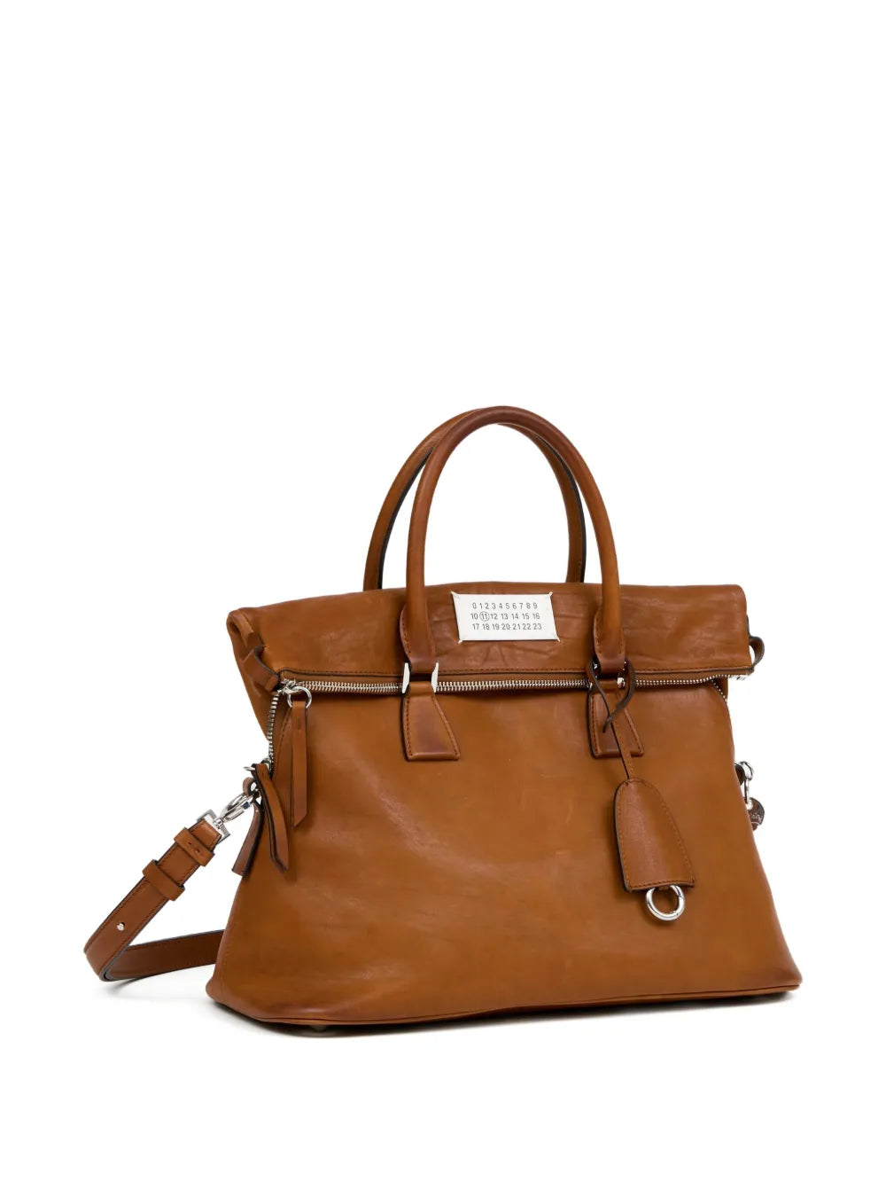 Maison Margiela Logo Plaque Shoulder Bag — Same as shown — Size One Size — Top View