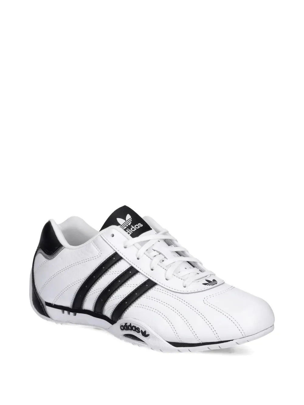 adidas Adi Racer Low Sneakers — Black/White — Size US M 3.5 - US W 5 — Side View