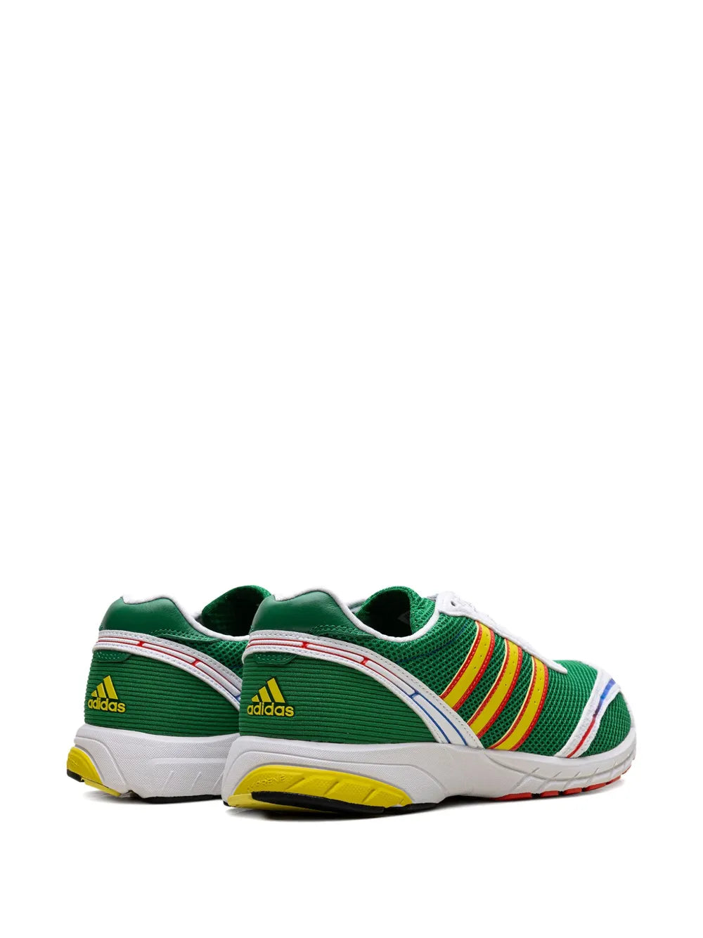 adidas Adizero Adios Og Green/Cloud White/Bright Red Sneakers — Forest Green — Size US M 4.5 - US W 6 — Back View