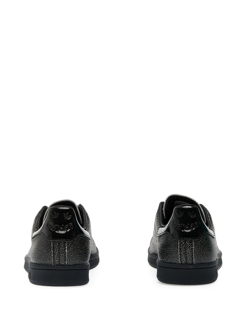 adidas Fa Stan Smith Textured Leather Sneakers — Black — Size US M 10.5 - US W 12 — Back View