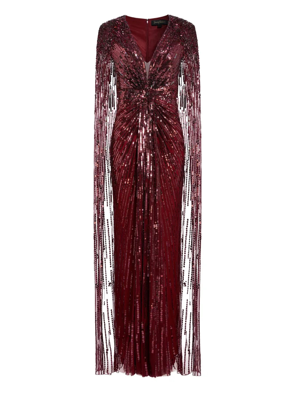 Jenny Packham Gold Rush Gown — Red/ Gold — Size XS — Front View
