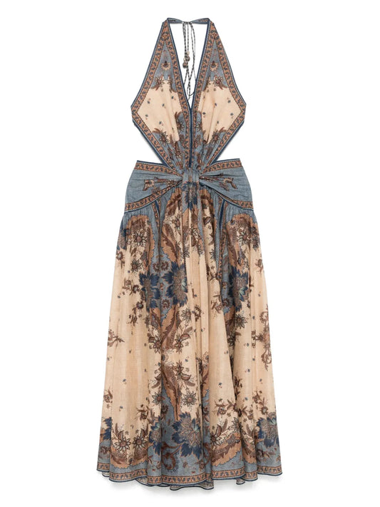 Zimmermann Cotton Dress — Green — Size XS — Front View