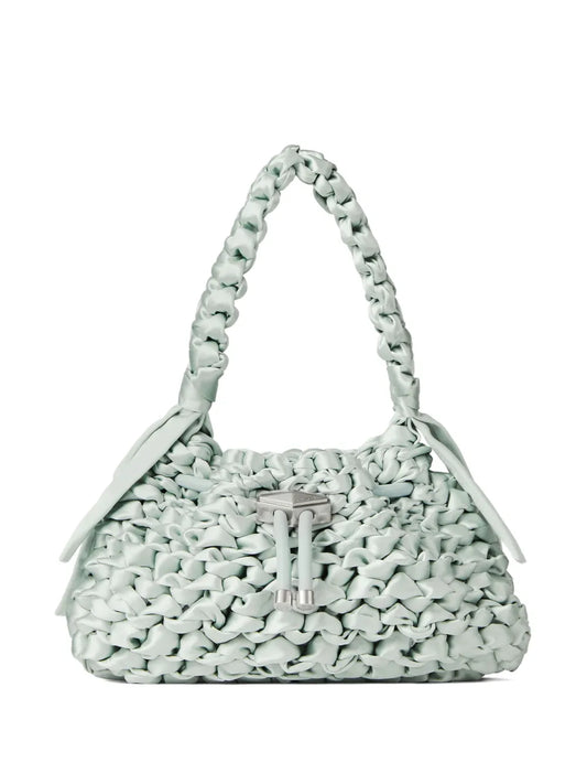 Jimmy Choo Small Cinch Leather Shoulder Bag — Same as shown — Size One Size — Front View
