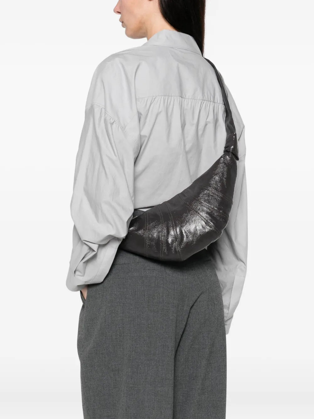 Lemaire Small Croissant Shoulder Bag — Same as shown — Size One Size — Side View