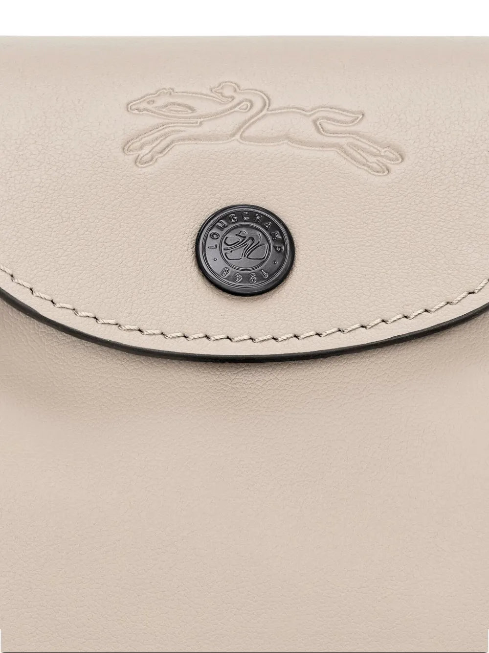 Longchamp Le Pilage Curved Leather Shoulder Bag — Same as shown — Size One Size — Detail View