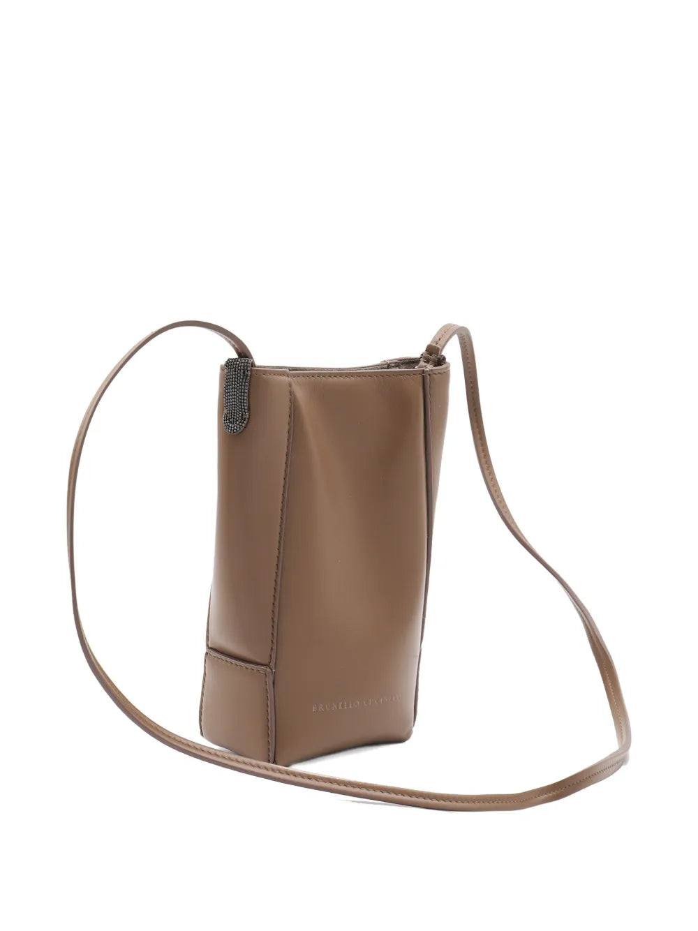 Brunello Cucinelli Leather Shoulder Bag — Same as shown — Size One Size — Back View