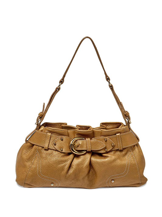 Aigner Vintage Leather Shoulder Bag — Same as shown — Size One Size — Front View