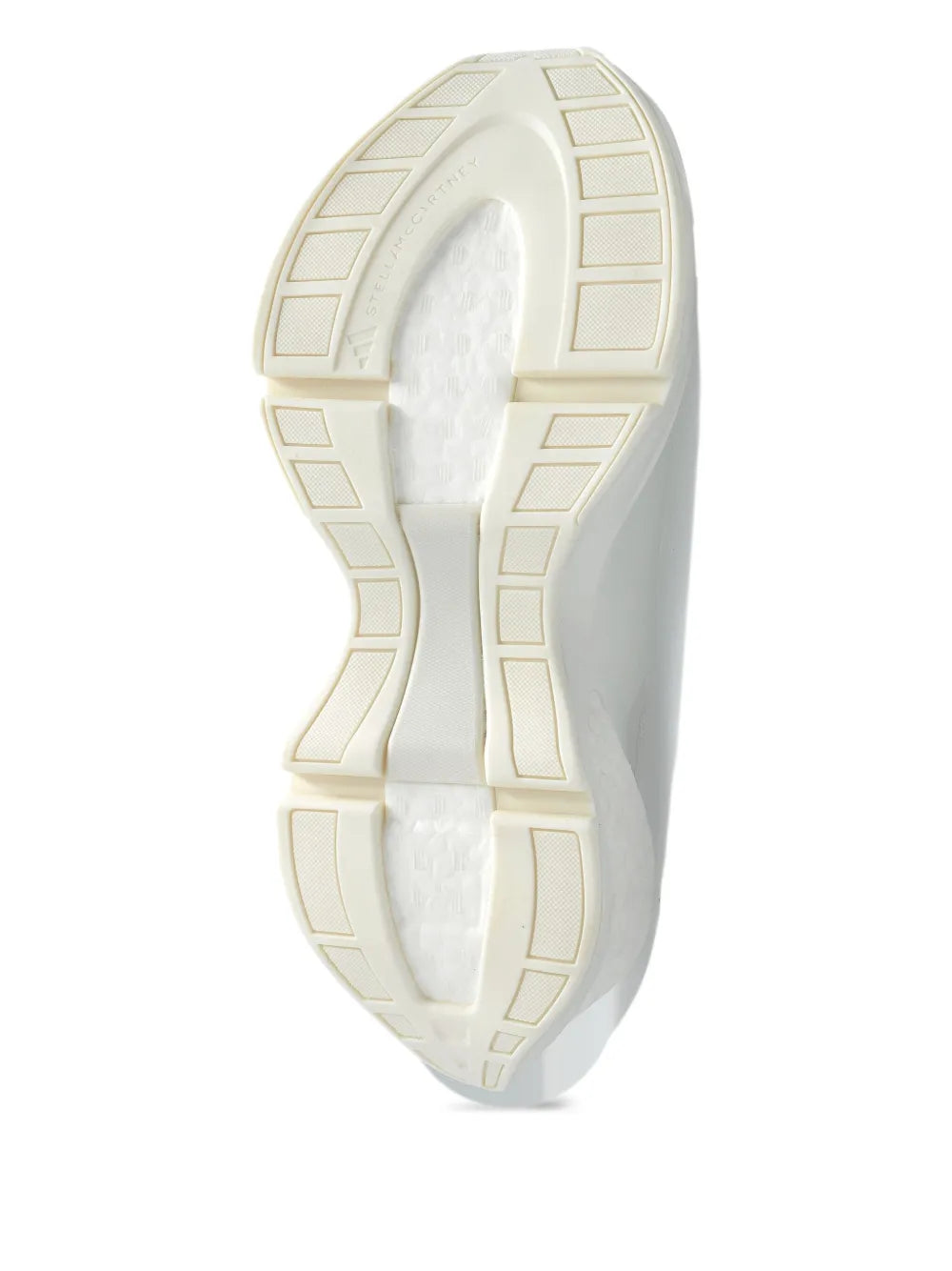 adidas By Stella Mccartney Sock-Style Mesh Sneakers — White — Size US M 10 - US W 11.5 — Detail View