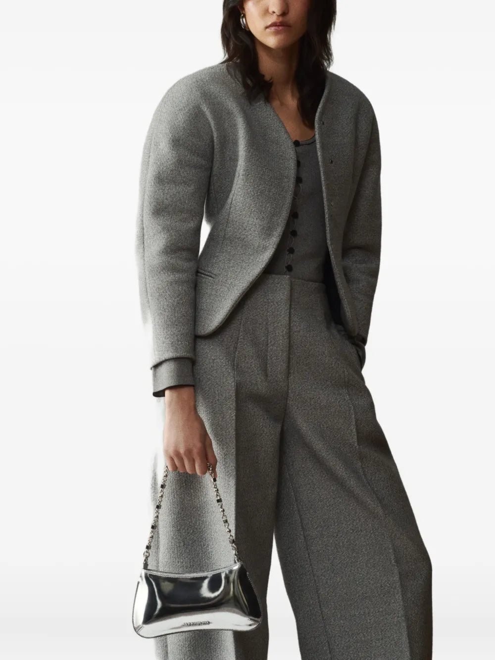 Jacquemus Le Petit Bisou Chaine Shoulder Bag — Same as shown — Size One Size — Side View