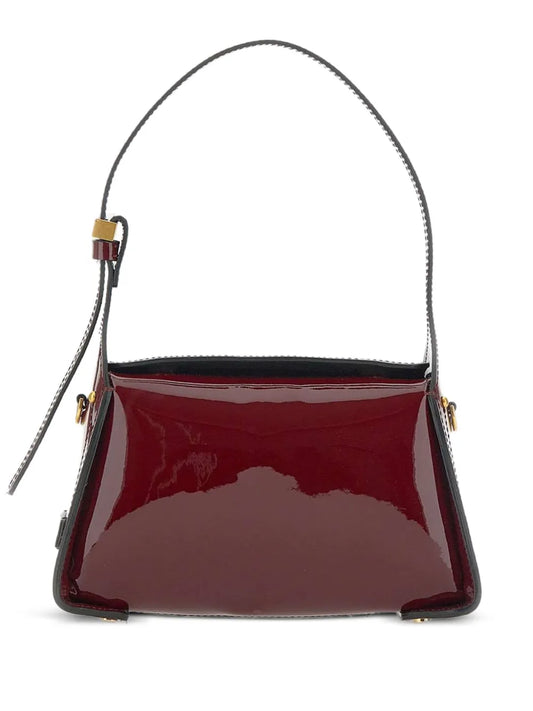 Gianni Chiarini Patent Finish Leather Shoulder Bag — Same as shown — Size One Size — Front View