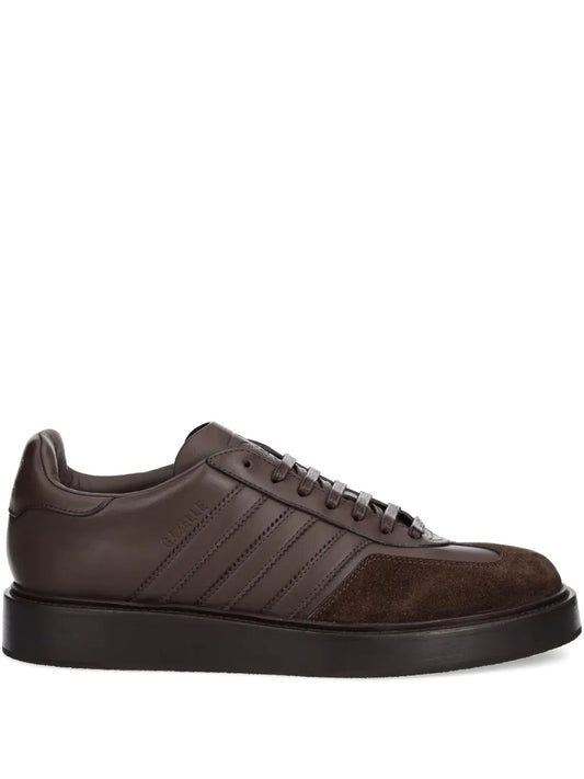 adidas Gazelle Indoor Sneakers — Chocolate Brown — Size US M 8 - US W 9.5 — Front View