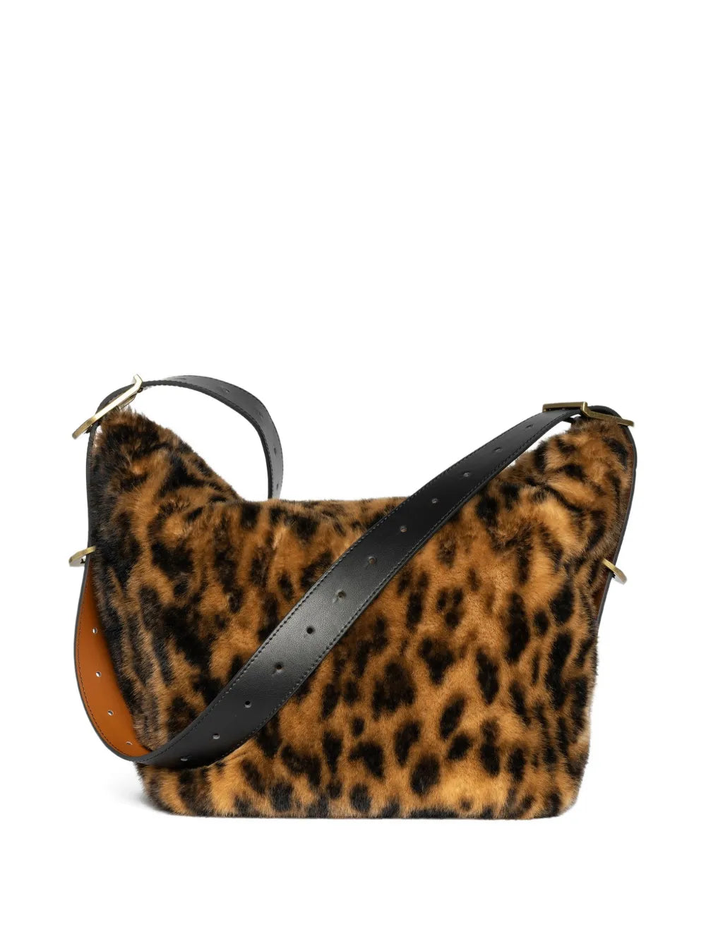 Zadigvoltaire Leopard Print Shoulder Bag — Same as shown — Size One Size — Side View