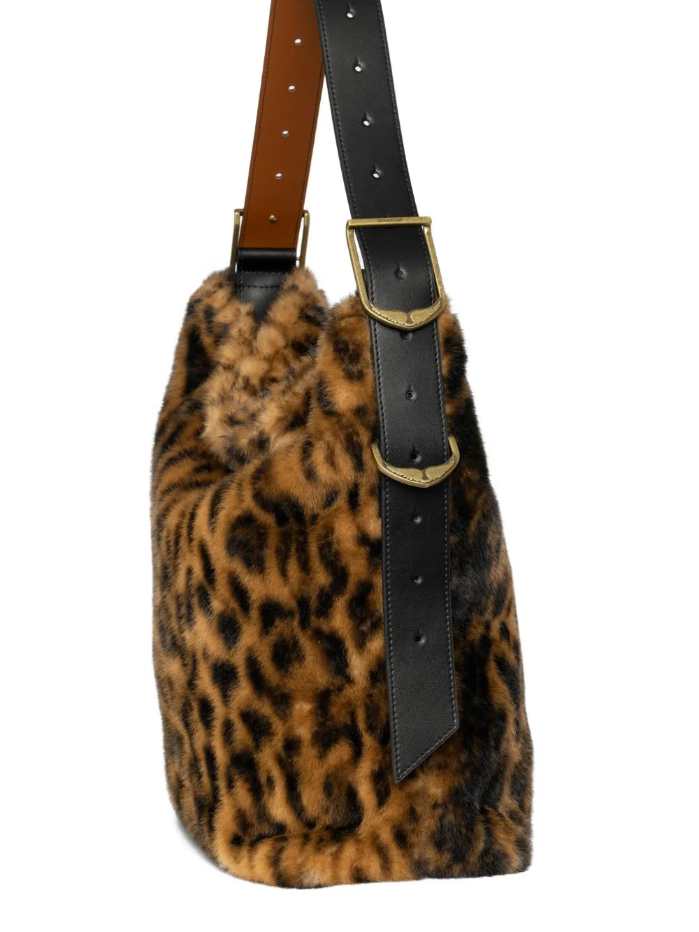 Zadigvoltaire Leopard Print Shoulder Bag — Same as shown — Size One Size — Top View