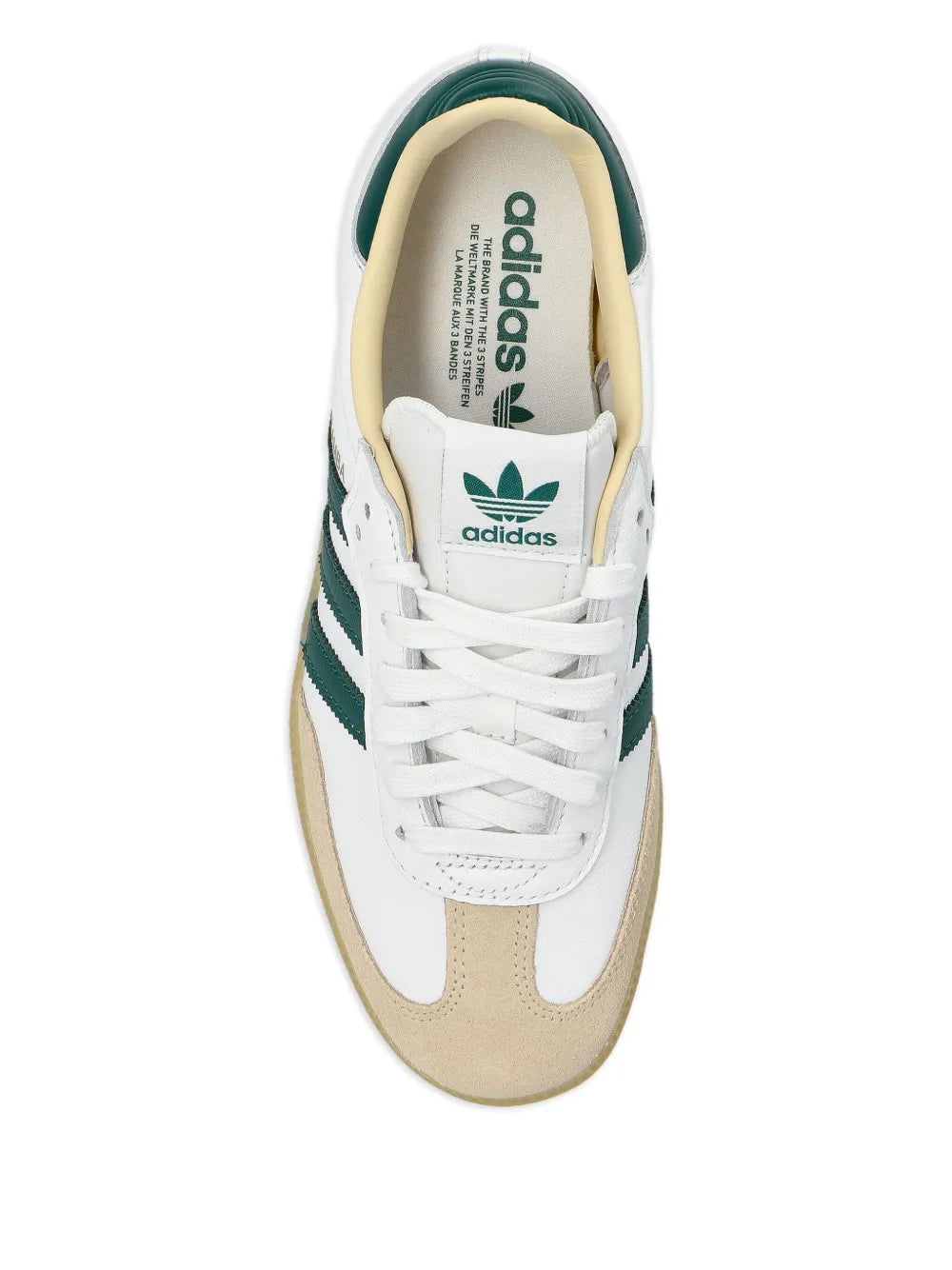 adidas Samba Sneakers — White — Size US M 4.5 - US W 6 — Top View