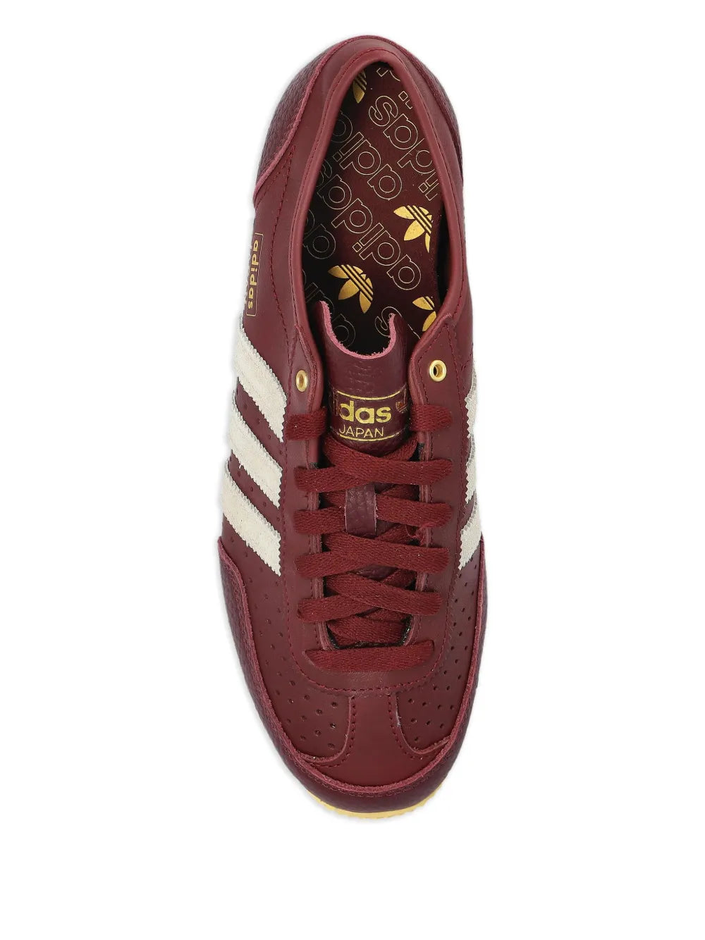 adidas Japan Decon Sneakers — Burgundy — Size US M 10 - US W 11.5 — Top View