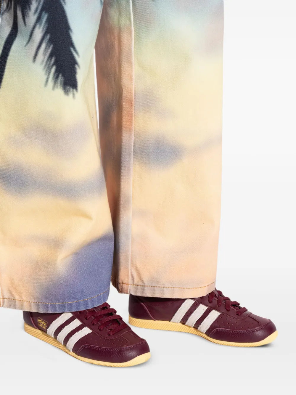 adidas Japan Decon Sneakers — Burgundy — Size US M 10 - US W 11.5 — Lifestyle View