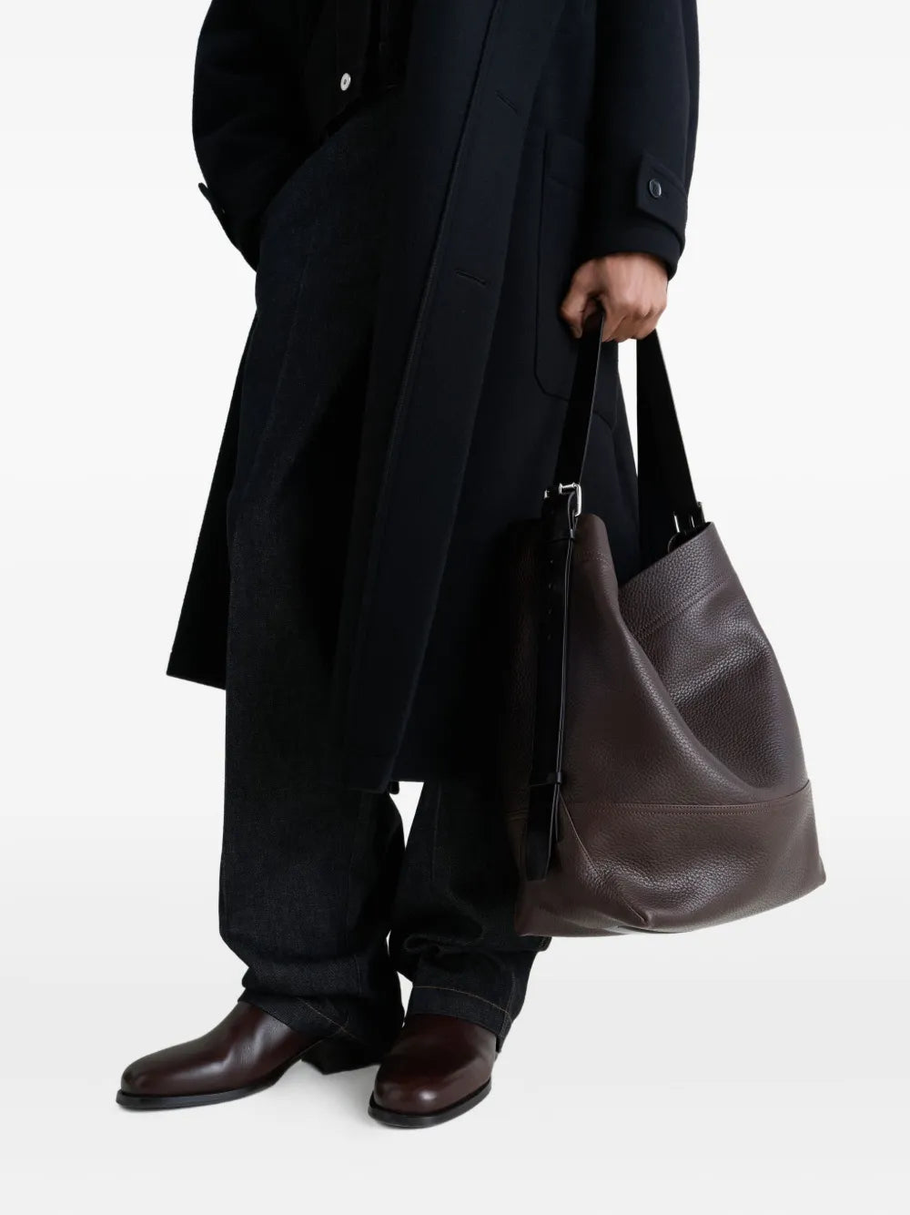 Lemaire Large Belted Tote Bag — Same as shown — Size One Size — Side View